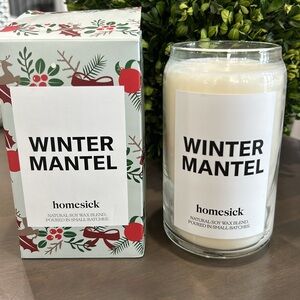 homesick NIB Winter Mantel Candle